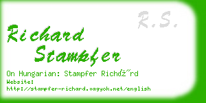 richard stampfer business card